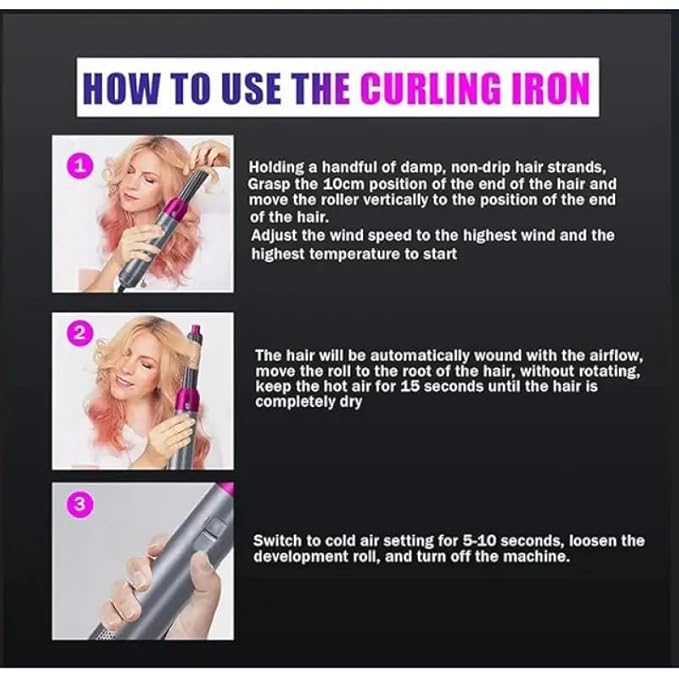 Hot Hair Brush 5 in 1 – فرشاة الشعر الساخنة 5 في 1